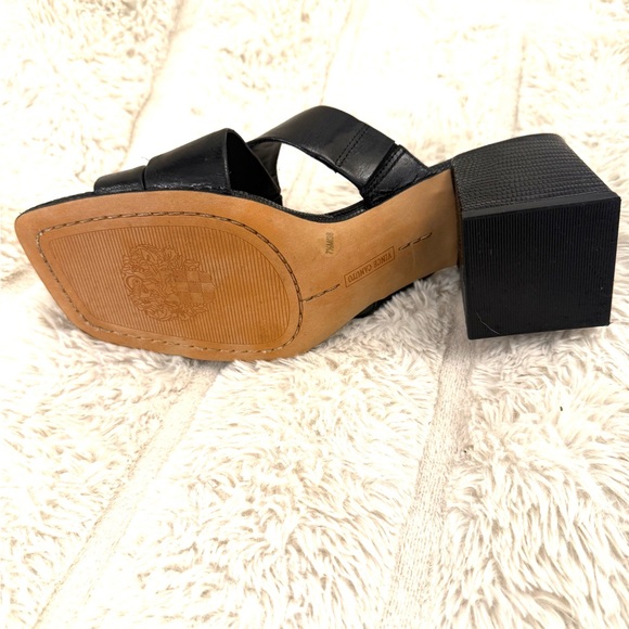 VINCE CAMUTO Black Sandals With Chunky Heel - Picture 6 of 16